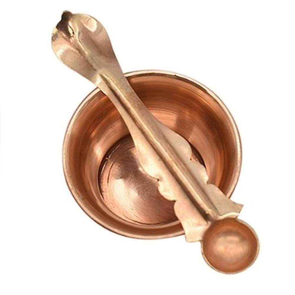Puja N Pujari Pancha Patra with Spoon | Grocsy