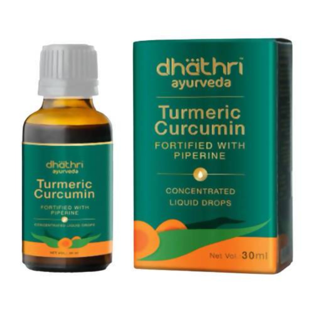 Dhathri Ayurveda Turmeric Curcumin Drops | Grocsy