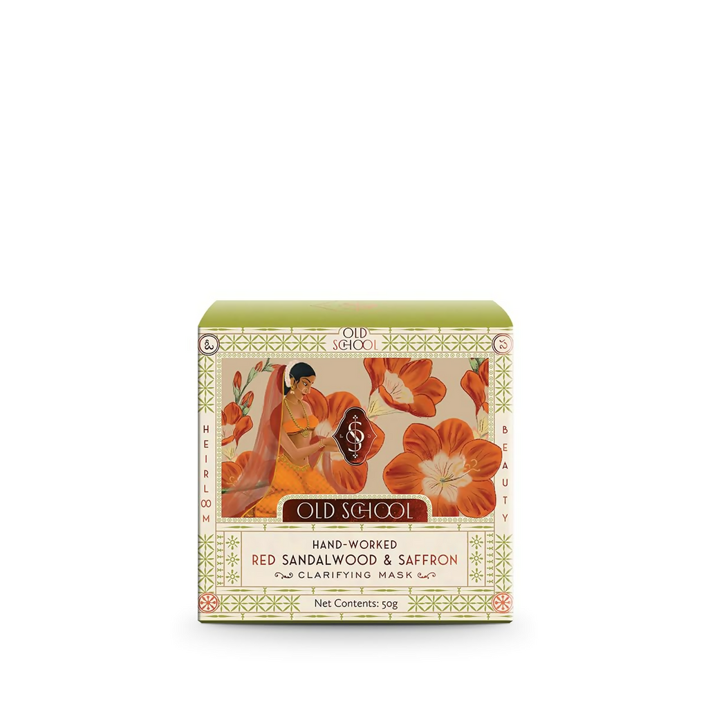 Old School Rituals Hand-Worked Red Sandalwood & Saffron Clarifying Mask | Grocsy