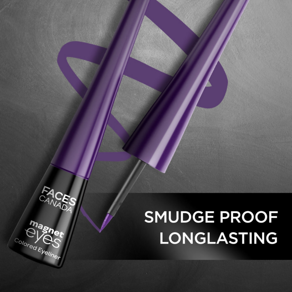 Faces Canada Magneteyes Colored Eyeliner - Dramatic Purple 01 | Grocsy