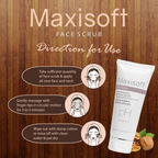 Maxisoft Face Scrub Tan Removal Exfoliating Scrub | Grocsy
