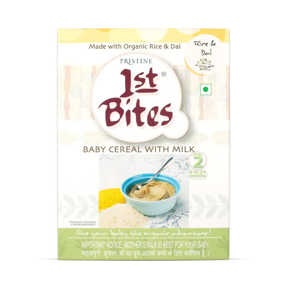 Pristine 1st Bites Baby Cereal Stage-2 Organic Rice & Dal | Grocsy