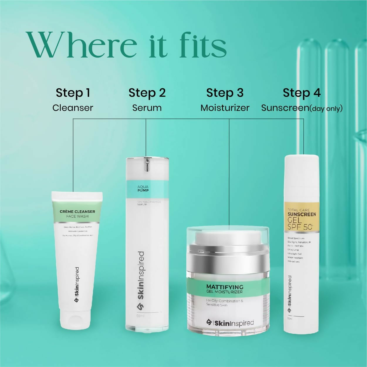 SkinInspired Aqua Pump 10% Niacinamide Face Serum | Grocsy
