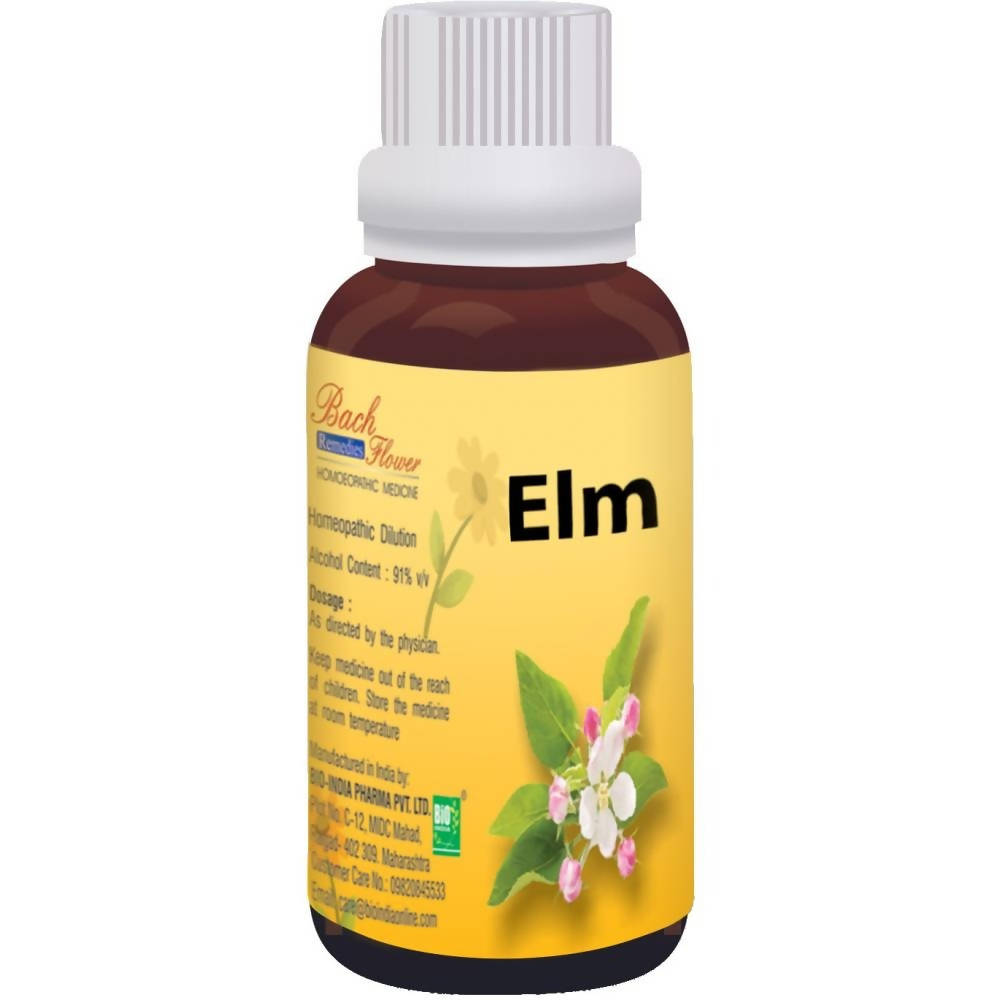 Bio India Homeopathy Bach Flower Elm Dilution | Grocsy