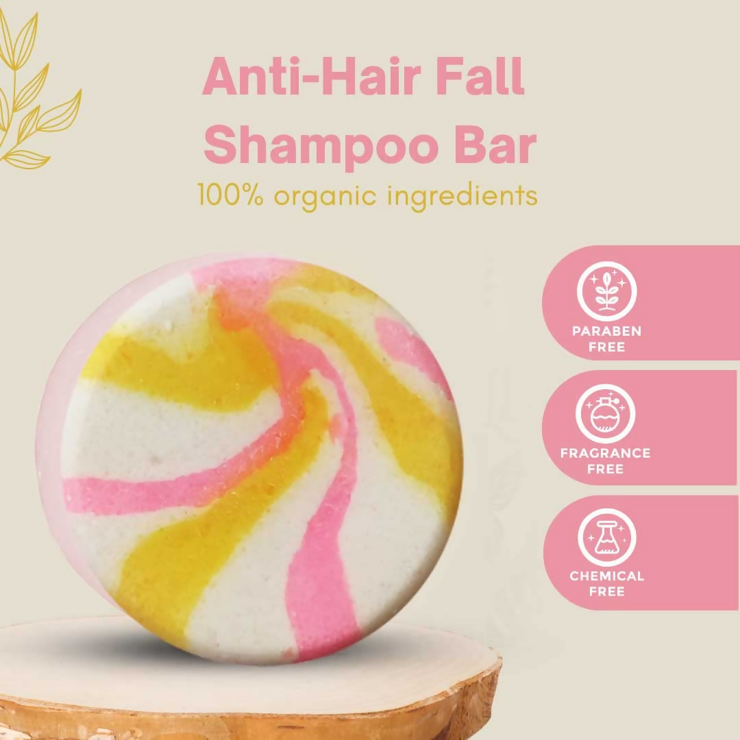 The Wellness Shop Anti Hairfall Shampoo Bar With Ginkgo Biloba And Shatavari | Grocsy
