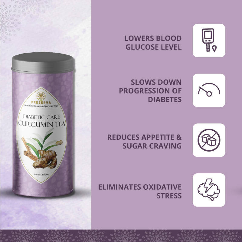 Preserva Wellness Diabetic Care Curcumin Tea | Grocsy