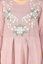 Joban Fashion Rose Gold Cotton Rayon Kurta Set | Grocsy