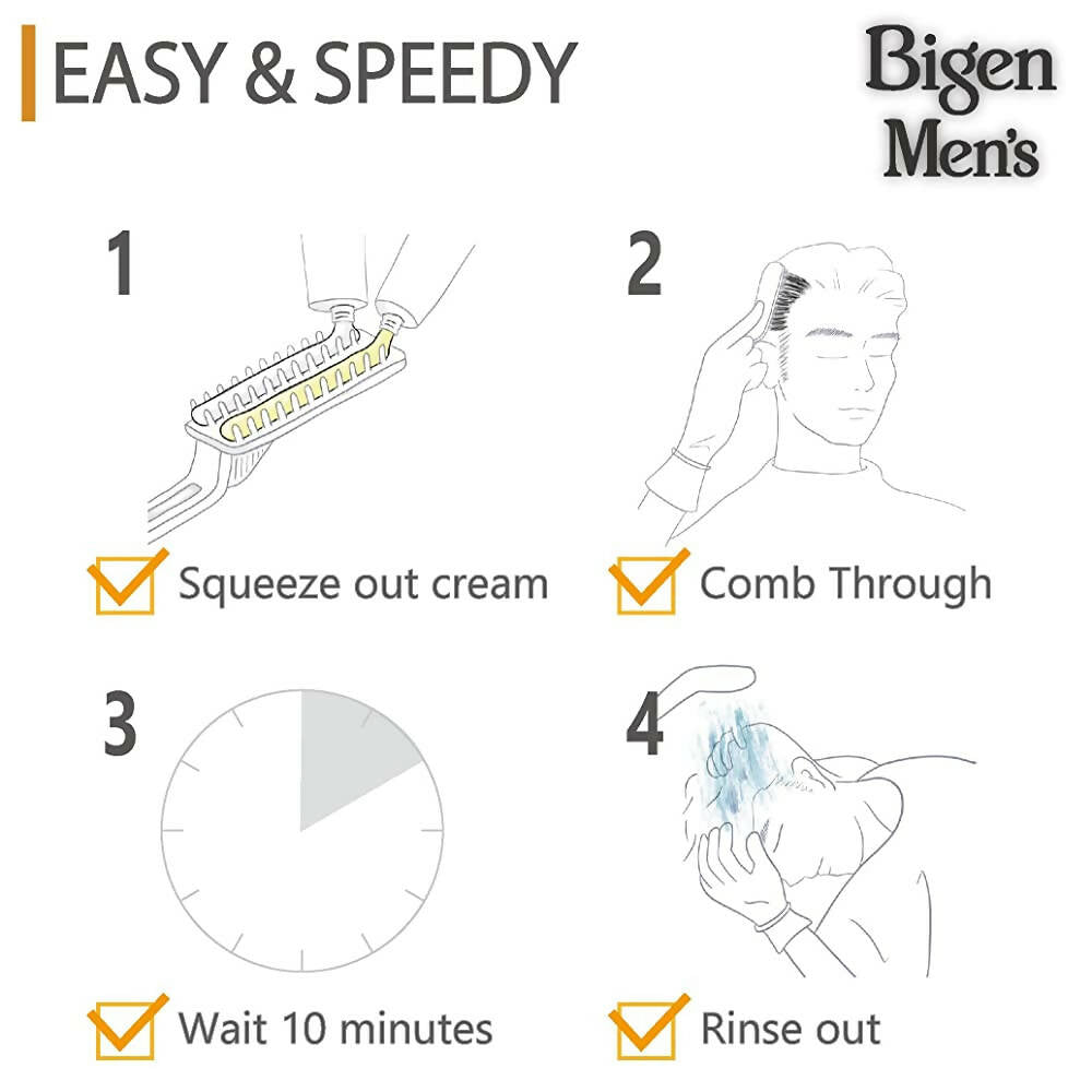 Bigen Men'S Speedy Color- Natural Black-101 | Grocsy