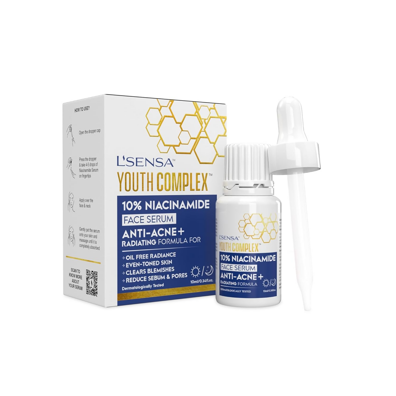L'Sensa 10% Niacinamide Serum For All Skin Types | Grocsy