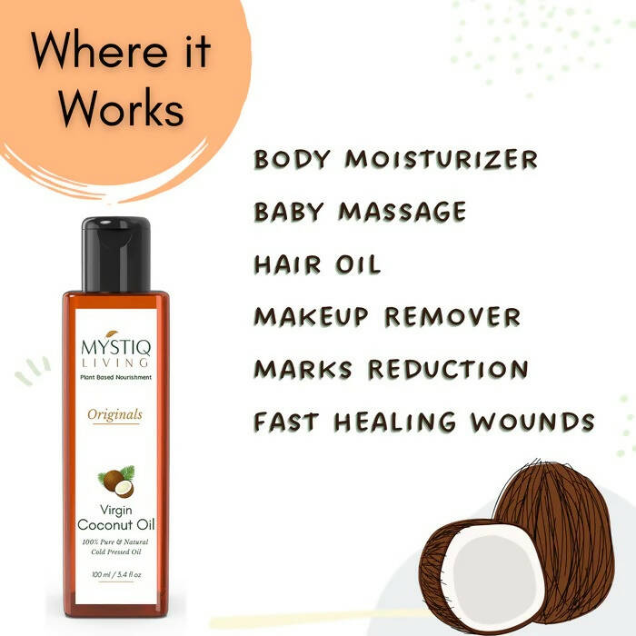 Mystiq Living Originals Virgin Coconut Oil | Grocsy