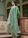 Vellora Pista Green Silk Blend Embroidery Work Ready-to-Wear Salwar Suit | Grocsy