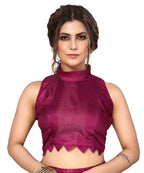 Vamika Purple Printed Art Silk Saree | Grocsy