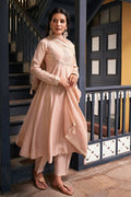 The52 Women's Beautiful Vichitra Silk Fabric Embroidery Work Flared Anarkali Pant and Dupatta Set | Grocsy