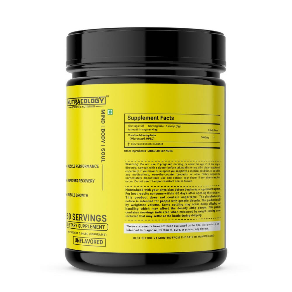 Nutracology Crea X 3.0 Micronized Creatine Powder Supports Athletic Performance & Power | Grocsy