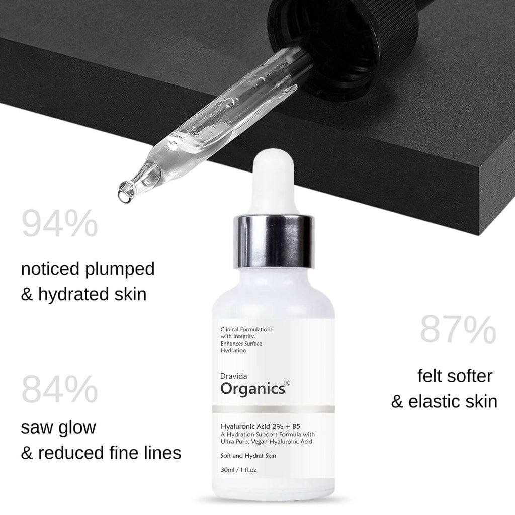 Dravida Organics Hyaluronic Acid Serum | Grocsy
