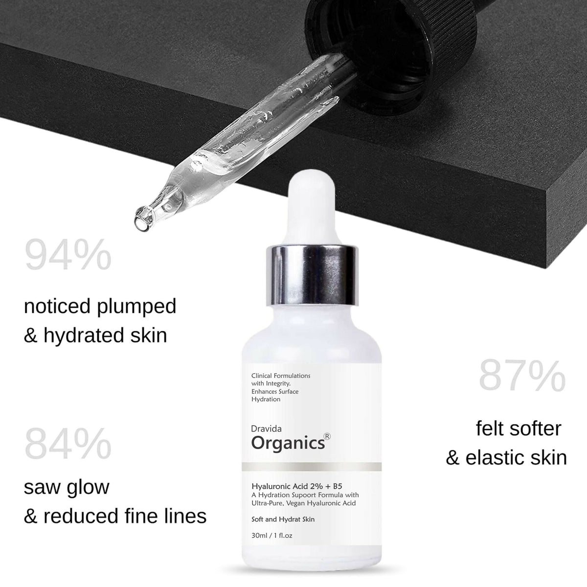 Dravida Organics Hyaluronic Acid Serum | Grocsy