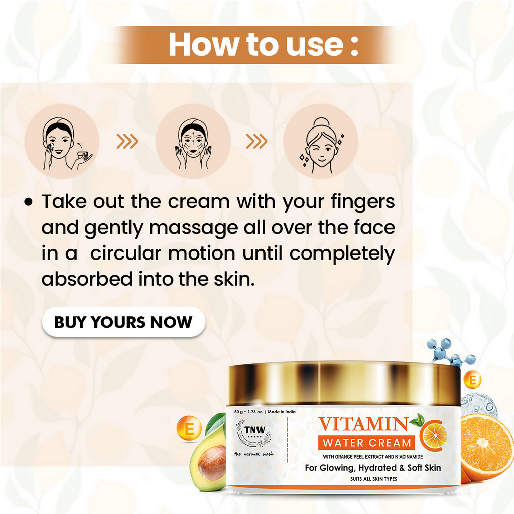 The Natural Wash Vitamin C Water Cream For Hydrated Skin | Grocsy