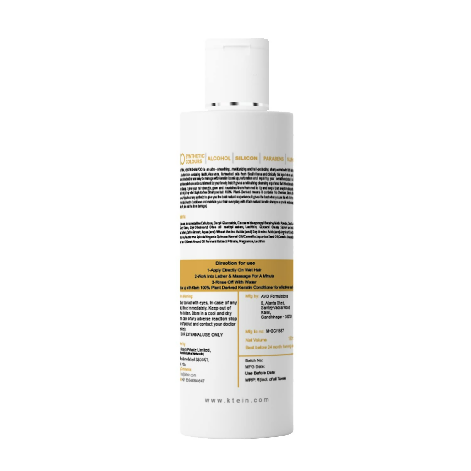 Ktein Natural Plant Derived Keratin Shampoo | Grocsy