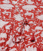 Miravan Women's Cotton Floral Printed Anarkali Kurta With Dupatta | Grocsy