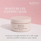 Natio Rosewater Hydration Moisture Gel Sleeping Mask | Grocsy