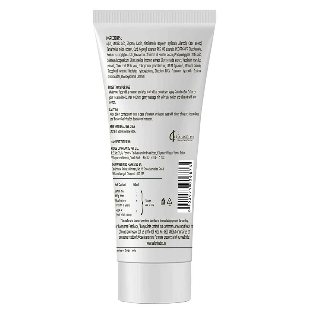 Salon in a Box De-Tan with Tamarind and Curd Face Pack | Grocsy