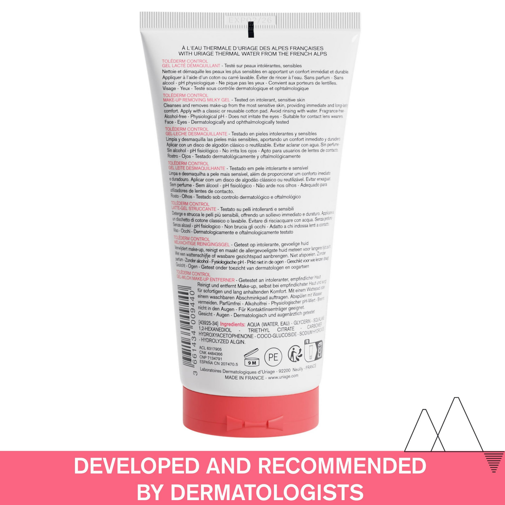 Uriage Tolederm Control Make-Up Removing Milky Gel | Grocsy