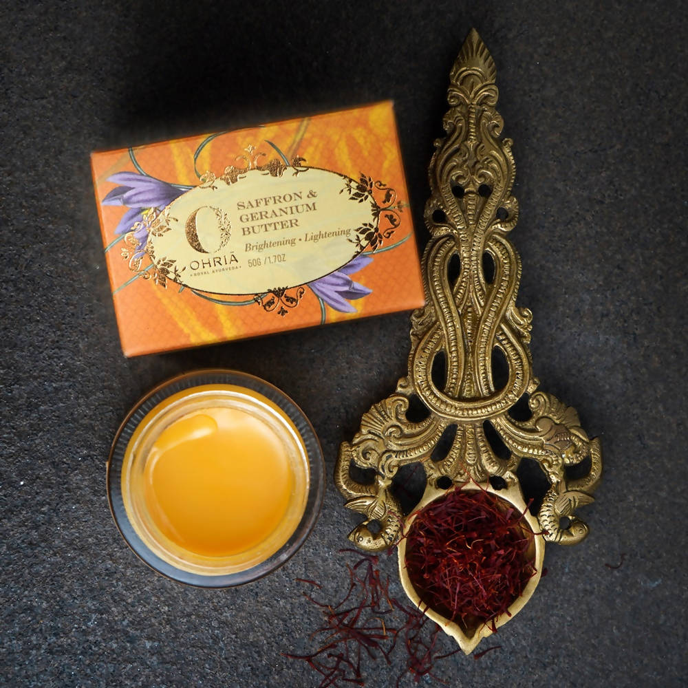 Ohria Ayurveda Saffron & Geranium Butter | Grocsy