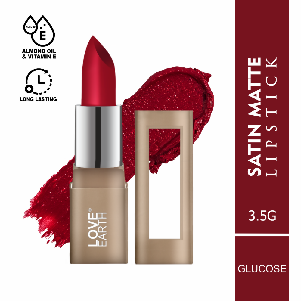 Love Earth Satin Matte Lipstick - Glucose | Grocsy
