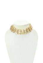 Mominos Fashion Johar Kamal Gold-Polished Finish Stone Choker For Women (Golden) | Grocsy