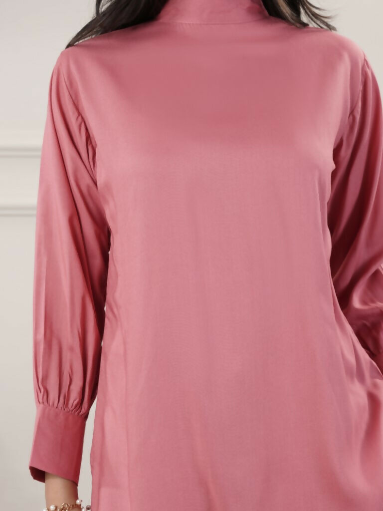 Joban Fashion Women's Rayon Peach Co-Ord Set | Grocsy