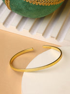 NVR Women Gold-Polished Western Cuff Bracelet | Grocsy