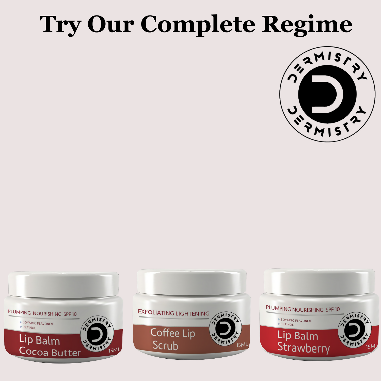 Dermistry Cocoa Butter Lip Care Tint Balm Plumping Nourishing Retinol SPF 10 for Glossy Lips | Grocsy