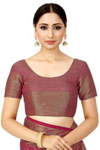 Mimosa Women's Pink Patola Art Silk Saree | Grocsy
