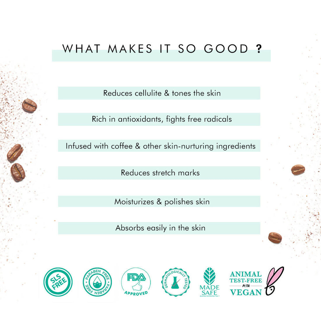 mCaffeine Raw Coffee Body Polishing Oil | Grocsy