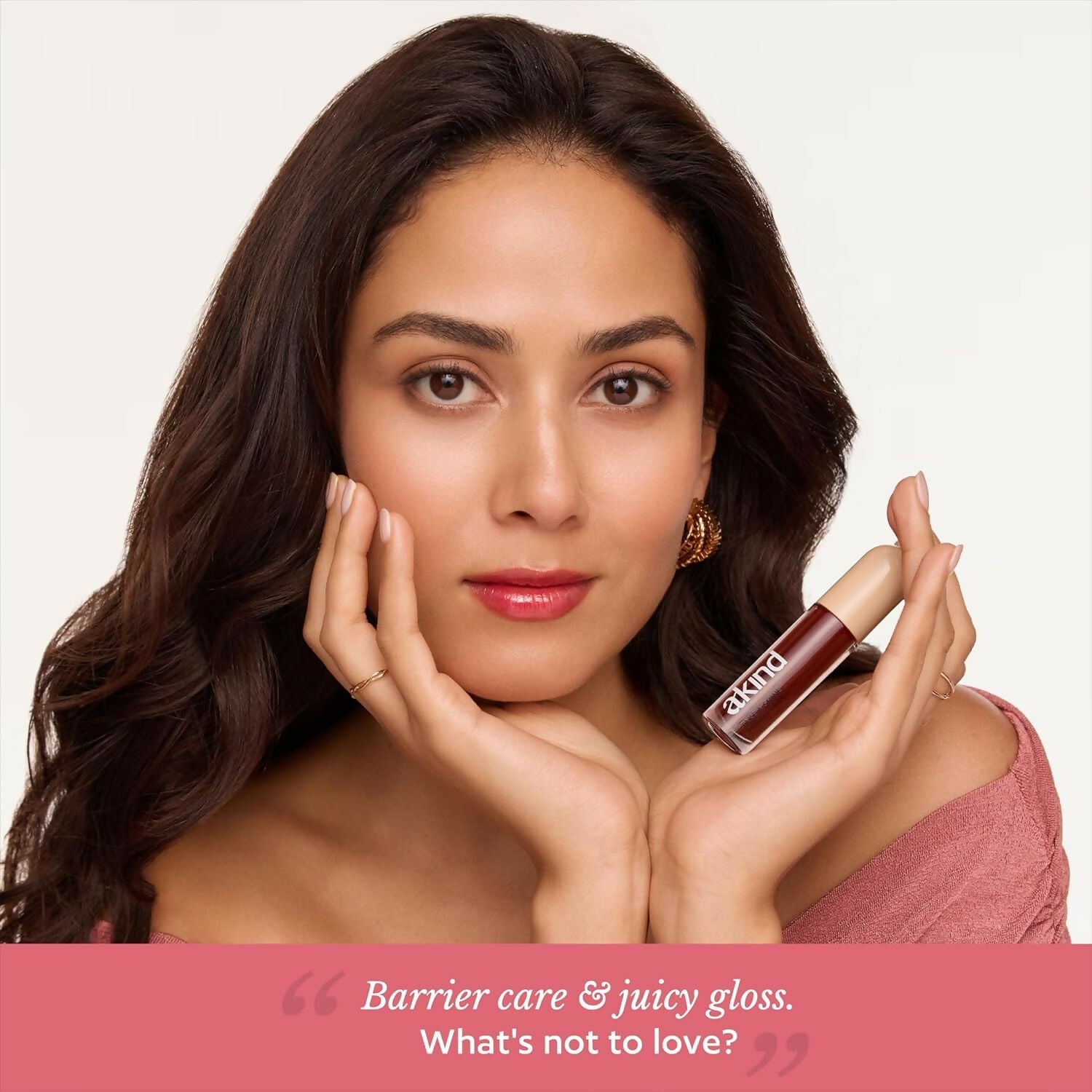 Akind Take A Shine Tinted Lip Gloss Oil - 03 Love Note | Grocsy