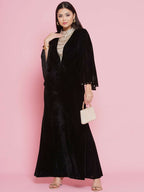 Joban Fashion Black Velvet Gown | Grocsy