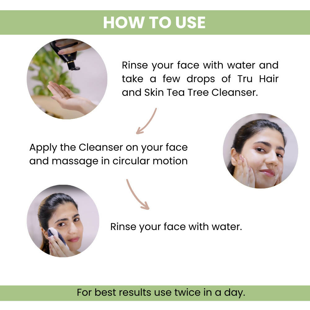 Tru Hair & Skin Tea Tree & Salicylic Acid Cleanser | Grocsy
