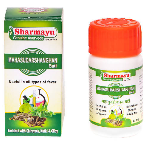 Sharmayu Ayurveda Mahasudarshanghan Bati | Grocsy