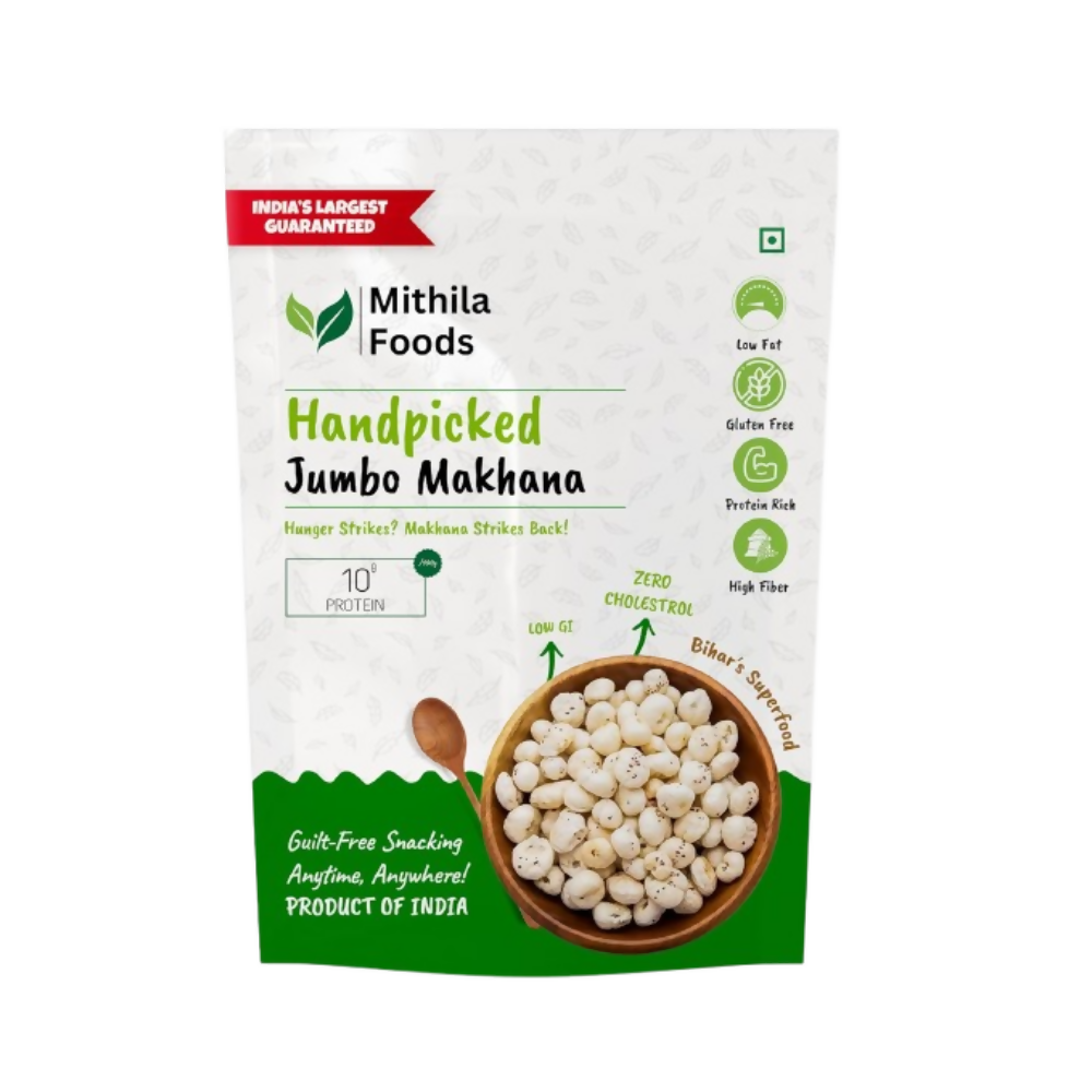 Mithila Foods Authentic Bihari Jumbo Hand-Picked Phool Makhana | Grocsy