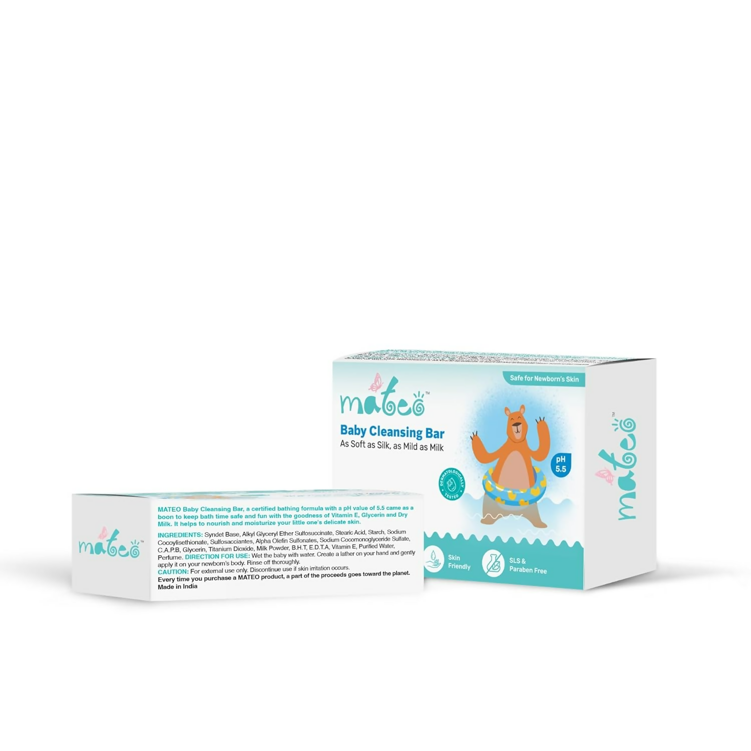 Mateo Baby Cleansing Bar With Vitamin E & Glycerin | Grocsy