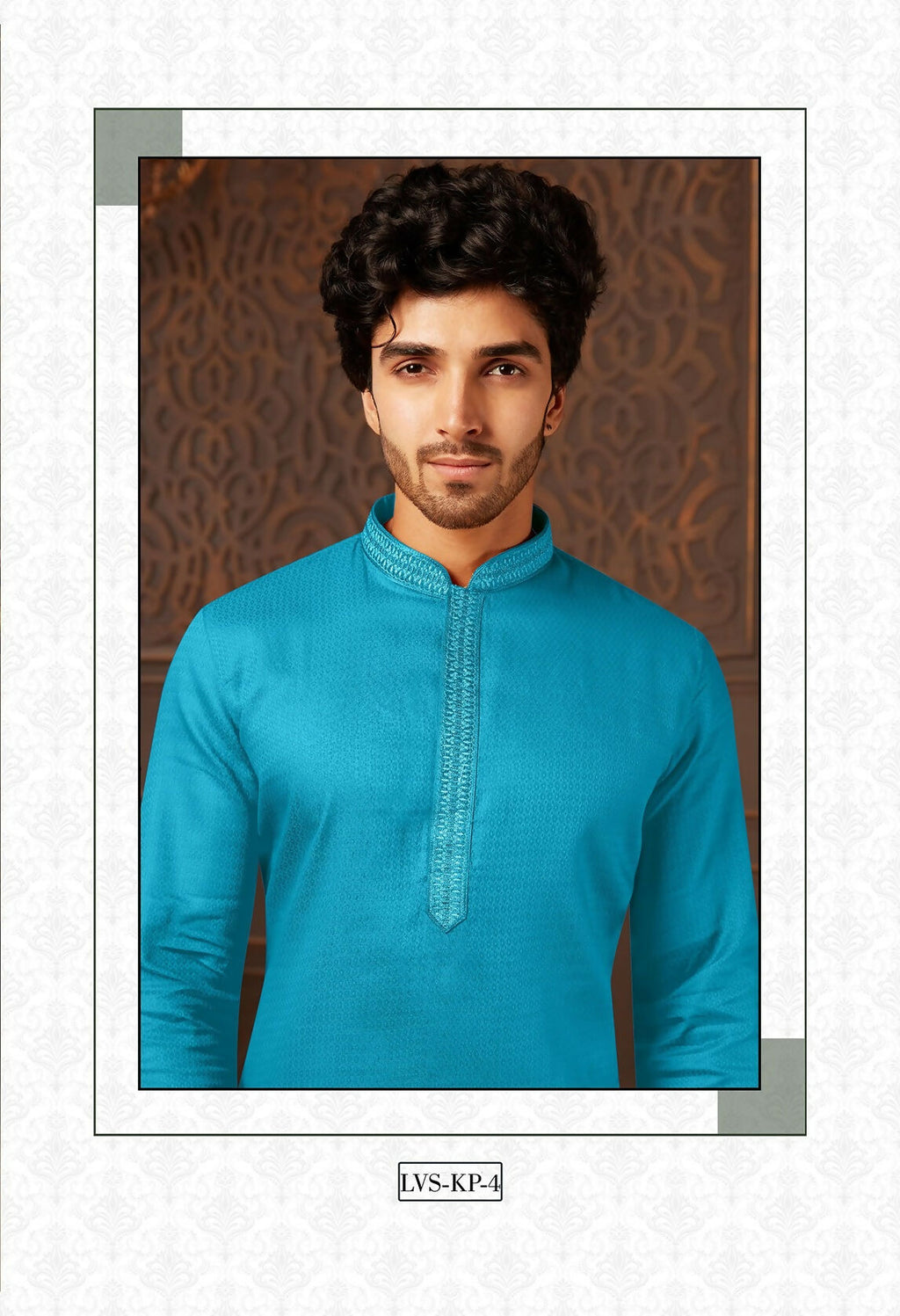 Joban Fashion Firozi Cotton Kurta Pyjama | Grocsy