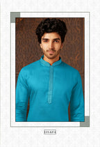 Joban Fashion Firozi Cotton Kurta Pyjama | Grocsy