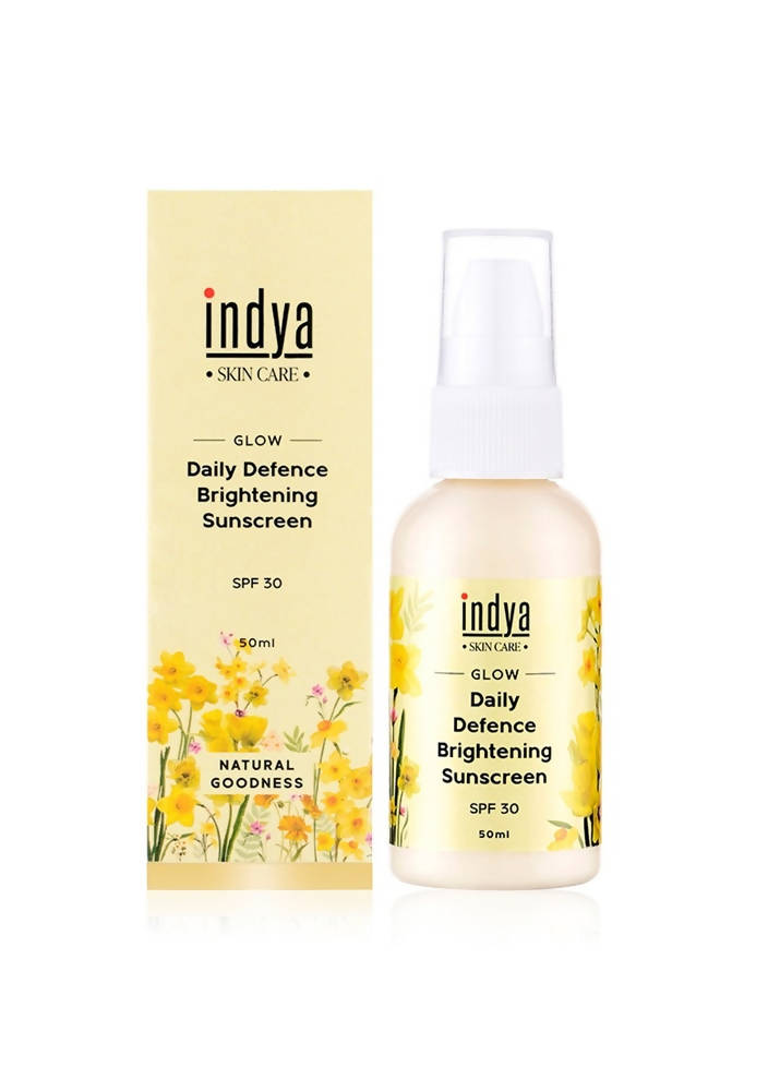 Indya Daily Defence Brightening Sunscreen SPF 30 | Grocsy