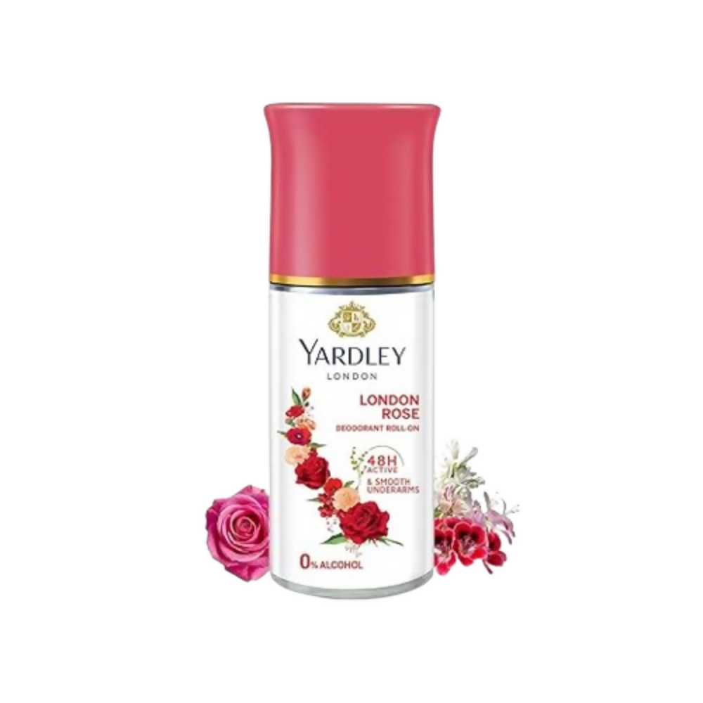 Yardley London Rose Underarm Deodorant Roll On | Grocsy