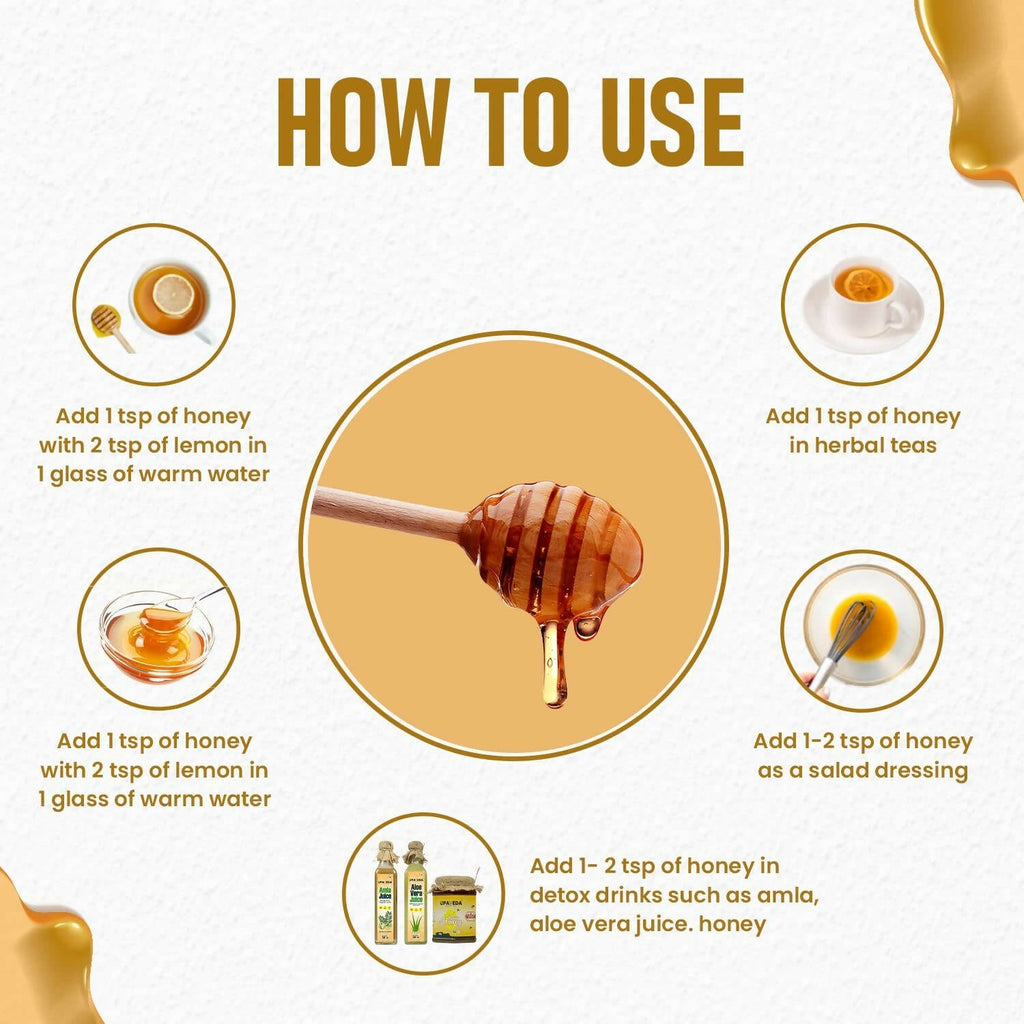 Upaveda Certified Organic Raw Honey | Grocsy