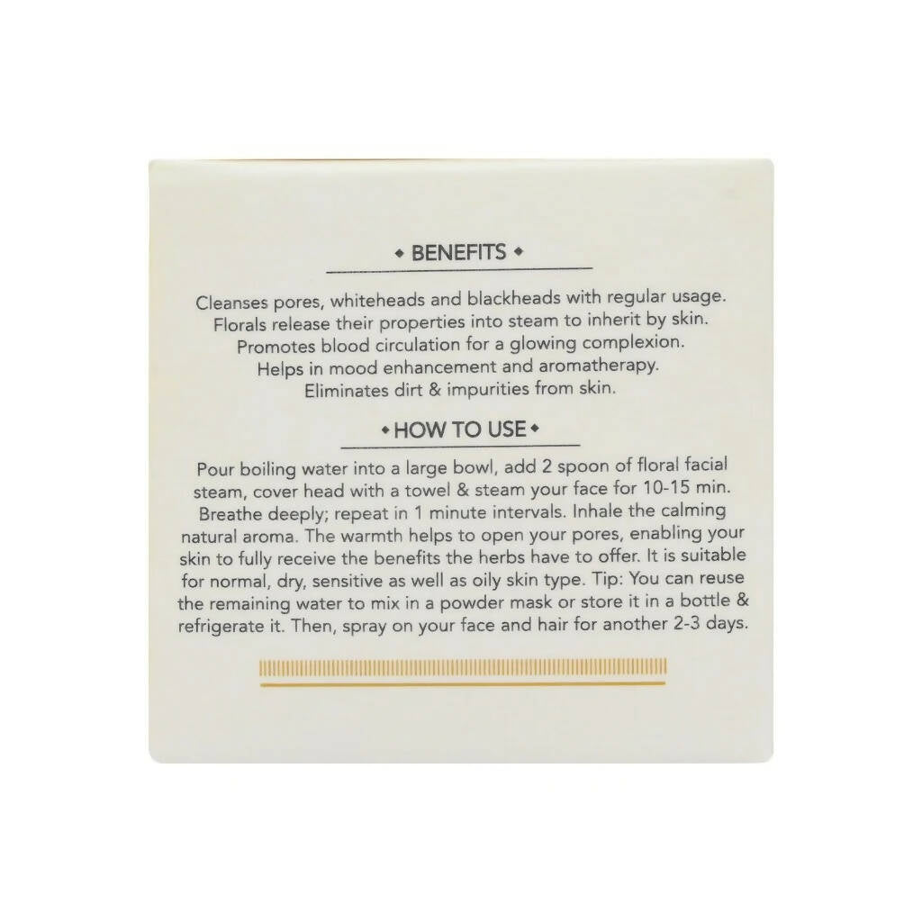 Februus Organics Facial Steam Dried Flower With Extract of Lavender & Rose | Grocsy