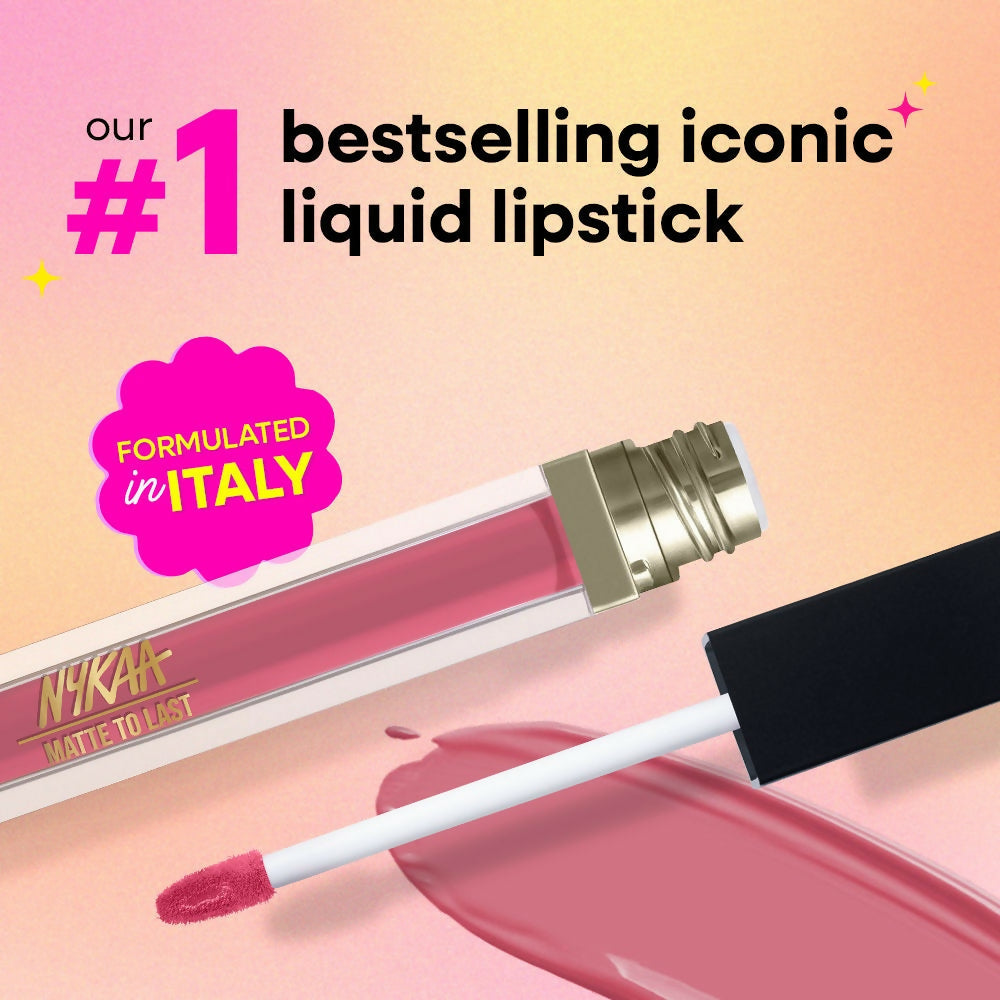 Nykaa Matte To Last ! Transferproof Liquid Lipstick - Le Pondy-15 | Grocsy
