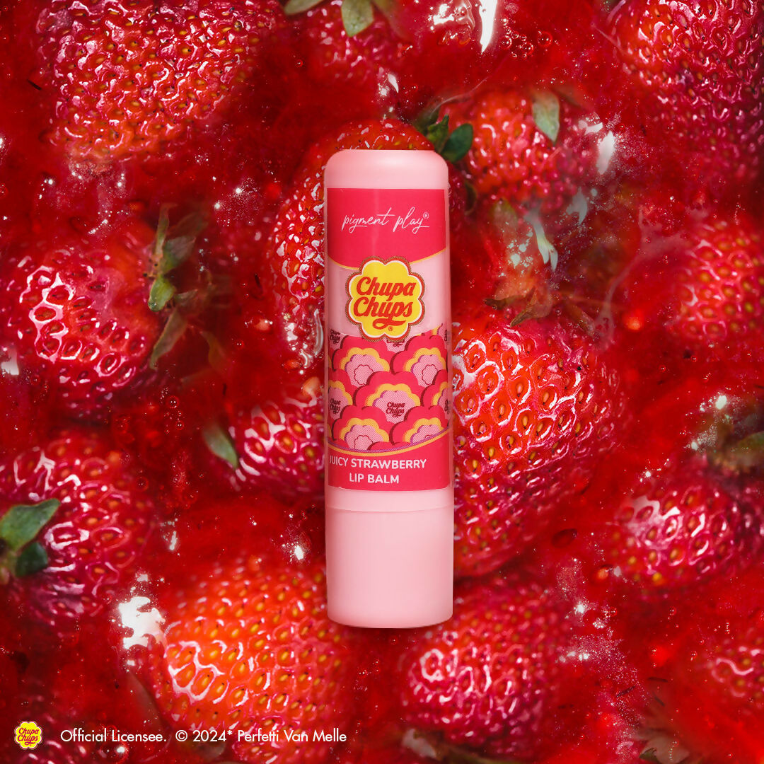 Pigment Play Chupa Chups Lip Balm With SPF 30 - Juicy Strawberry | Grocsy