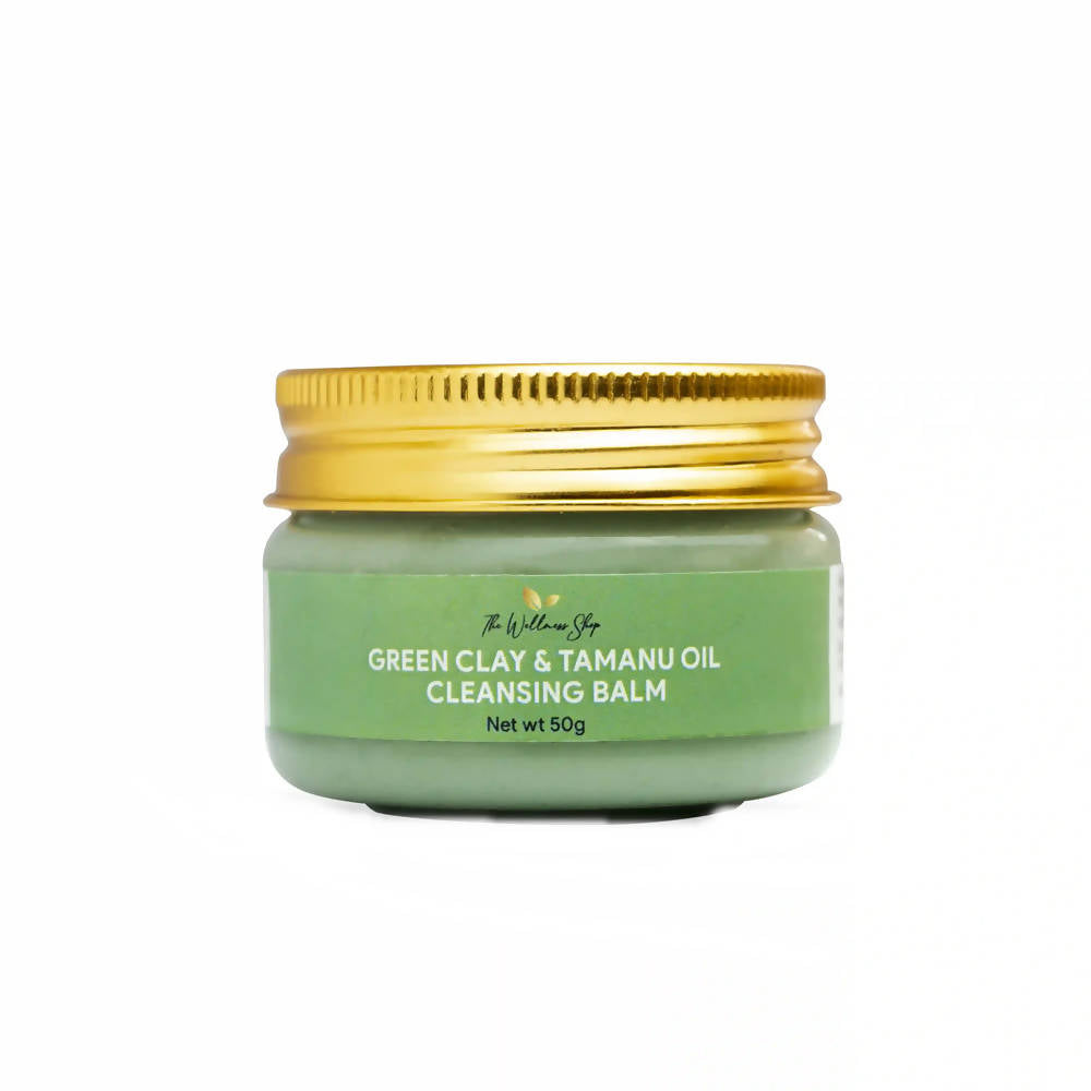 The Wellness Shop Green Clay And Tamanu Oil Cleansing Balm | Grocsy