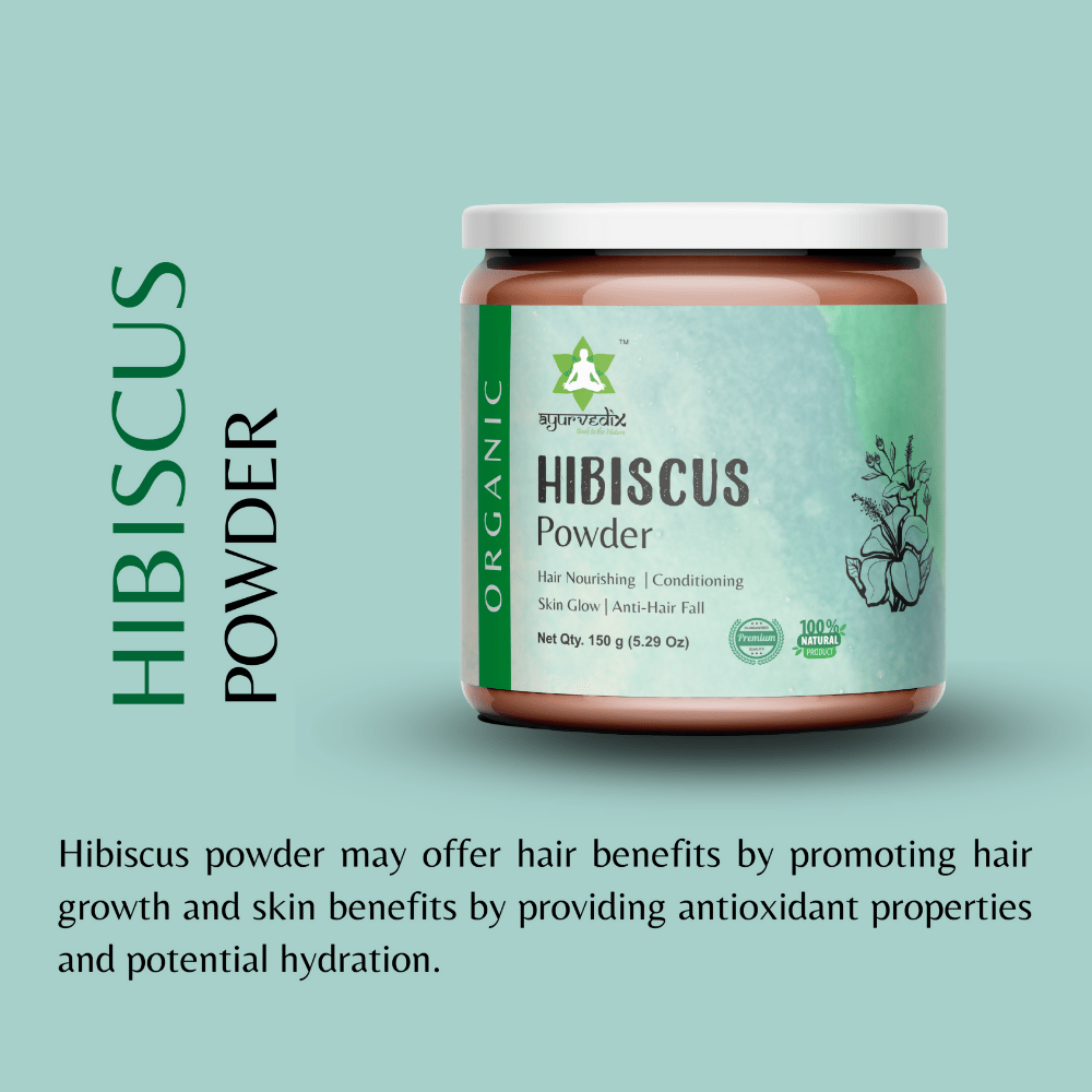 Ayurvedix Organic Hibiscus Flower Powder | Grocsy